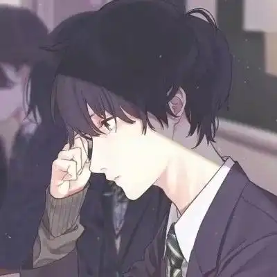 微信头像动漫男刷牙二次