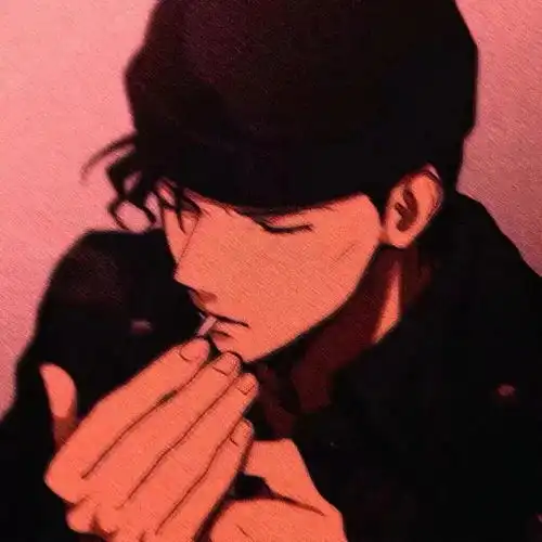 男生动漫头像emo真人