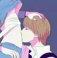 情头动漫男亲女的肚子