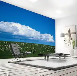 jpg蓝天白云羊群背景