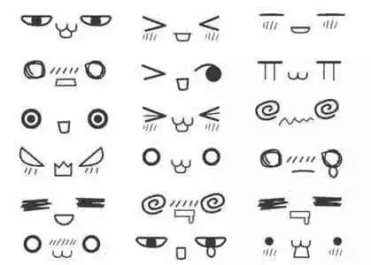 团子表情包简笔画颜文字
