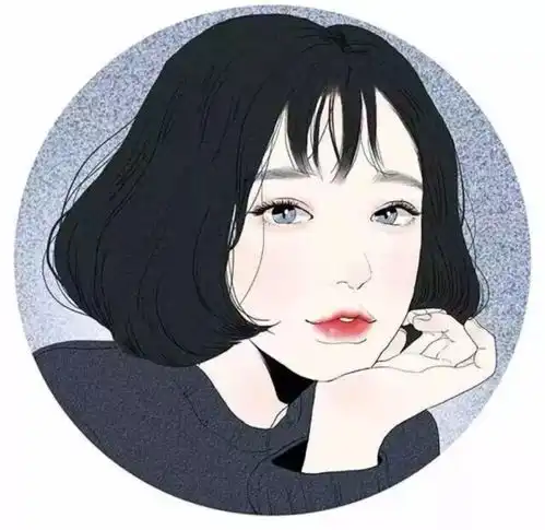 短发动漫女头像情侣头像