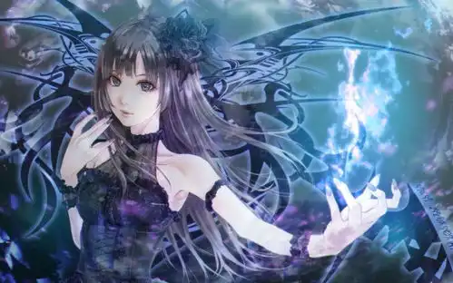 动漫美图丨暗夜中盛开的美少女,暗黑系少女特辑