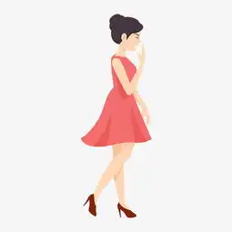 手绘微笑美丽的女生插画图片素材其他格式下载动漫人物大全