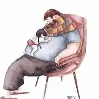 暖心的父女图片卡通妇女成长暖心图片