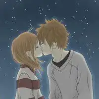 动漫男生女生接吻头像一