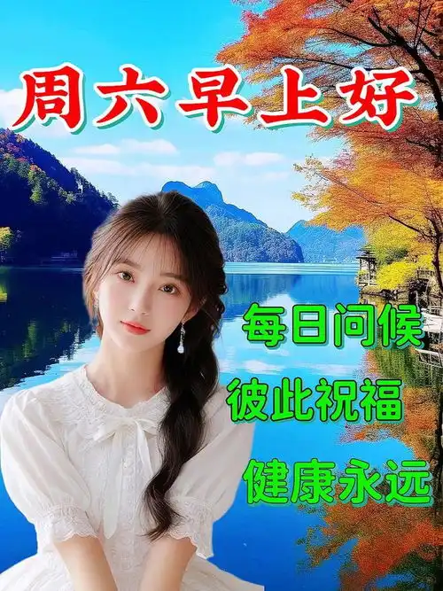 10月21日周六早上好,新版漂亮早安祝福语表情图片大全问候语短句子,愿君周末愉快