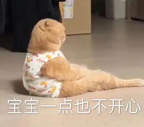 萌宠表情包宝宝一点也不开心