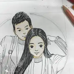 手绘设计教程如何画一个漫画版本的你水溶性彩铅上色教程图