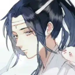 微信头像动漫男刷牙古风