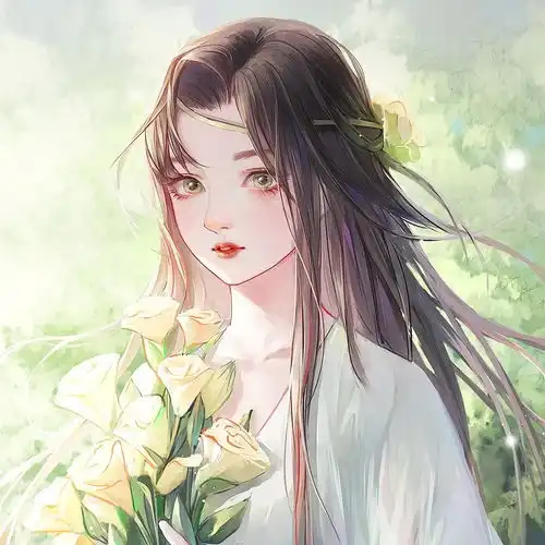 古风女生头像风华是一指流砂,苍老是一段年华