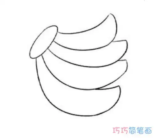 卡通一把香蕉画法步骤图简单香蕉简笔画图片