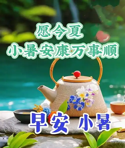 小暑7月6日早安漂亮图片问候祝福语