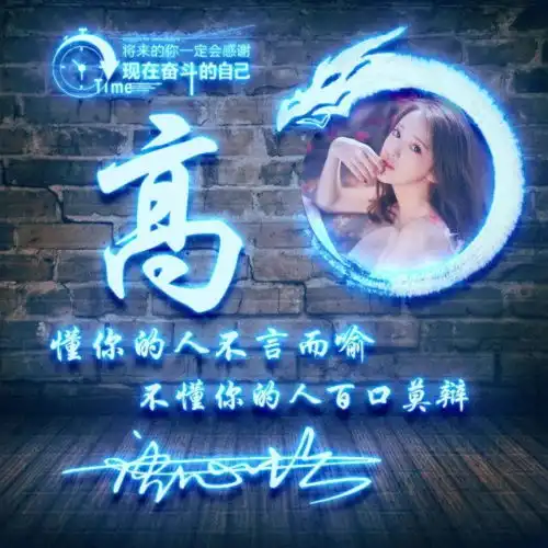 四十多款高端大气签名头像,太美了,用你的姓氏制作微信头像