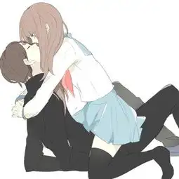 动漫男生女生接吻头像一