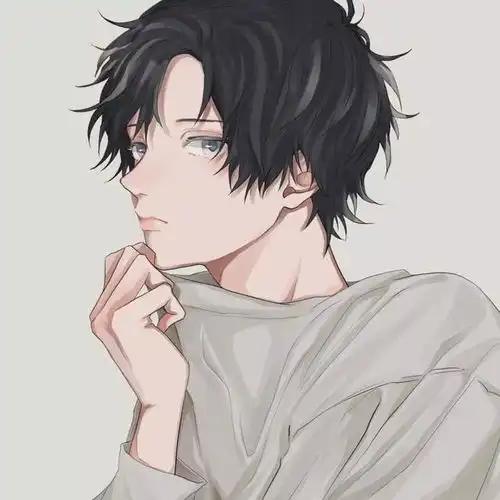 男生头像下半身白色衣服