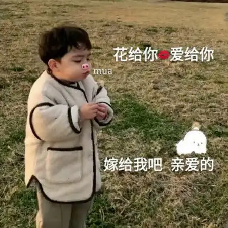 甜到齁人的甜蜜表情,花给你,爱给你,嫁给我吧