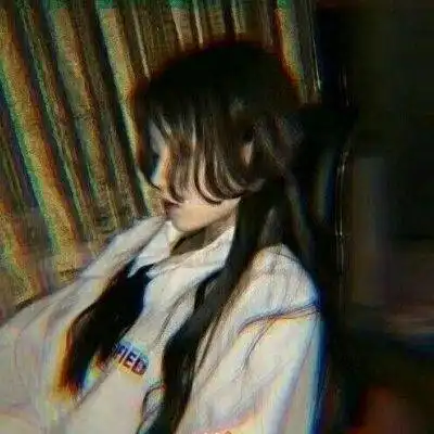 女生黑暗头像动漫孤独情