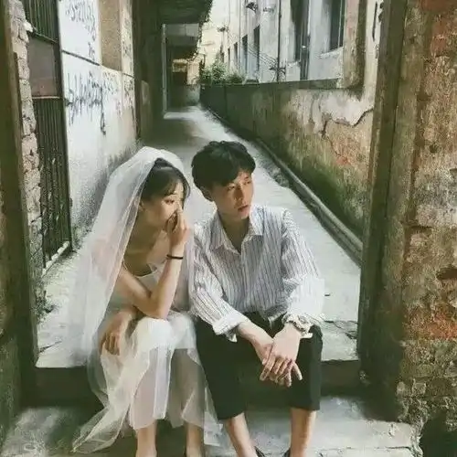 情头婚纱头像情侣两张