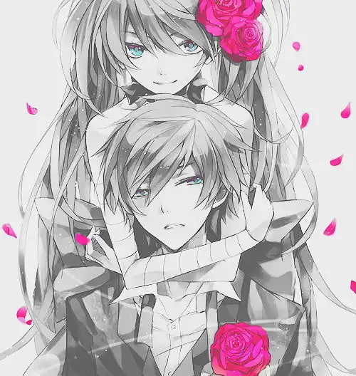 动漫男生女生接吻头像一