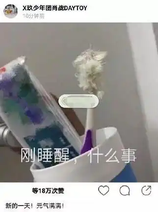 炸毛表情包图片牙刷