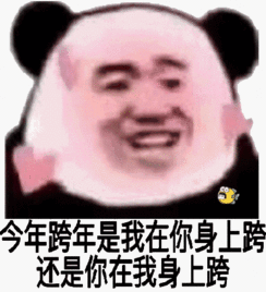 熊猫头拜年表情包儿子们新年快乐