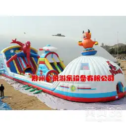 河北星际争霸充气大滑梯/航天动漫3d蜘蛛侠充气城堡外星人充气蹦床系列-黄页88网