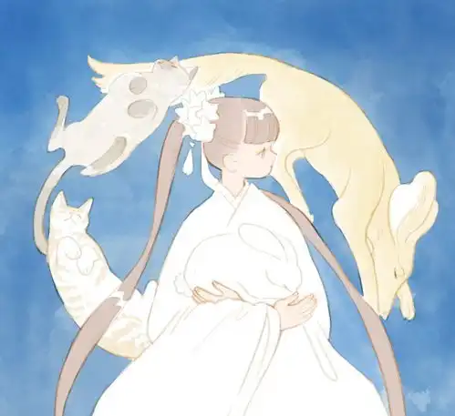 动漫头像女阳光微笑日光