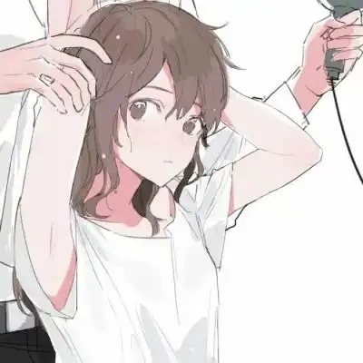 短发动漫女头像情头