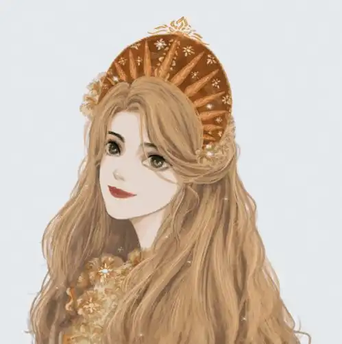 清新唯美风格,迪士尼公主头像