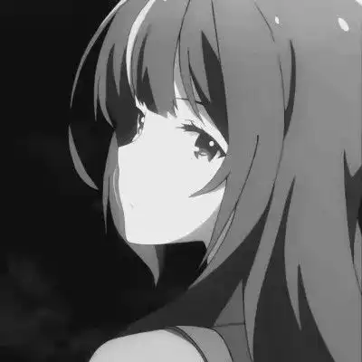 女生哭泣头像动漫黑色