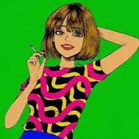 动漫女头像清新简约情侣