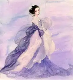 动漫头像黑白古风插画