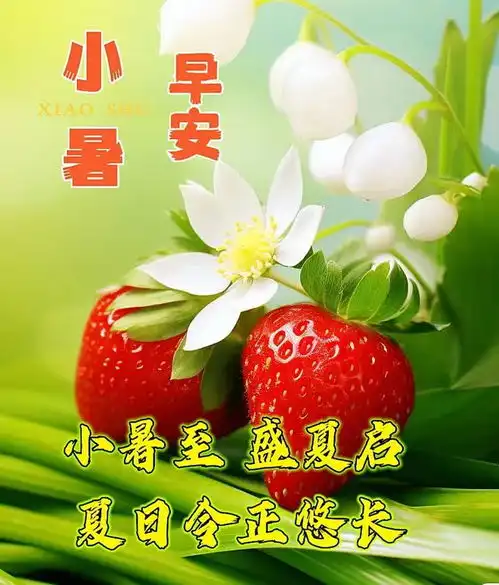 小暑7月6日早安漂亮图片问候祝福语