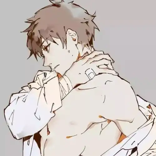 微信头像动漫男刷牙牙刷
