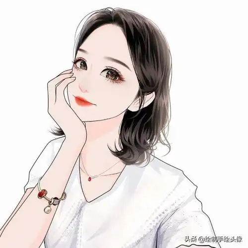 30岁短发女士漫画头像,一定要剪一次短发,网友说真好看