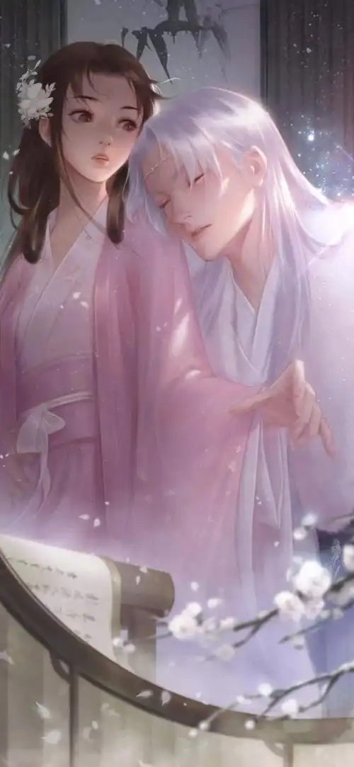 动漫古风情侣插画壁纸