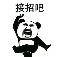 熊猫头表情包我将毕生的武功全都传给你