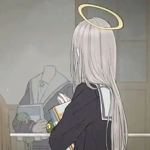 女生黑暗头像动漫孤独插