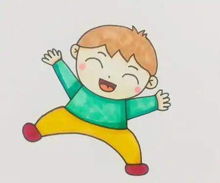 小男孩简笔画