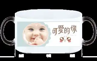 可爱的你宝宝表情包新生婴儿表情帝婴儿baby百天照普通变色杯