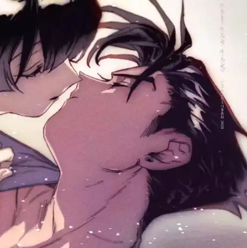 情头分享少年少女kiss