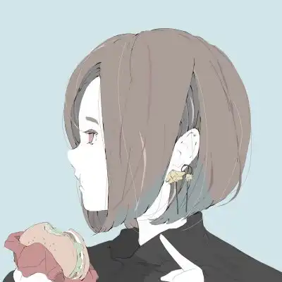 动漫女头像清新简约清新