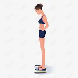 称体重的美女素材图片免费下载高清卡通手绘psd千库网图片编号6964001
