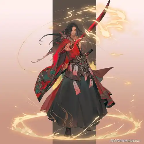 王者荣耀橘右京新皮肤修罗身着红色剑道服,手持赤色太刀
