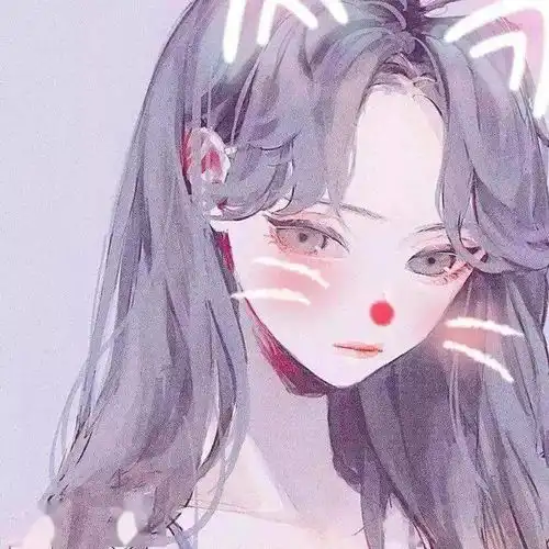 卡通女生头像简单干净可爱小清新动漫闺蜜头像